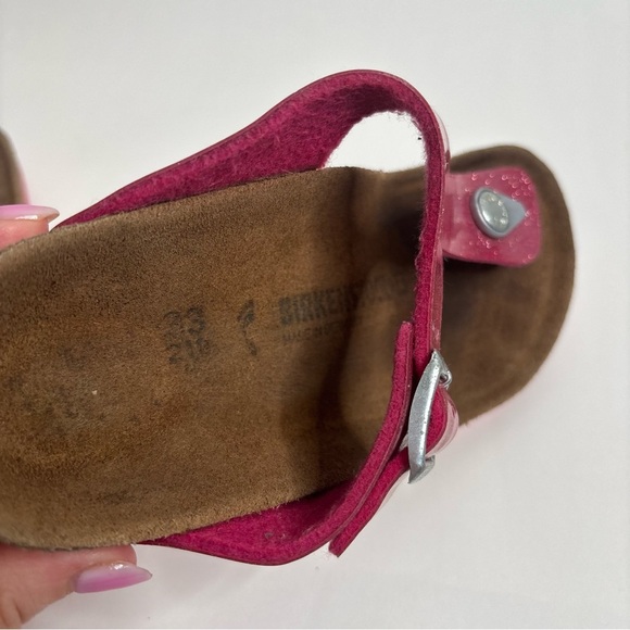 Birkenstock Gizeh Kids size 2 Sparkly Pink - Picture 7 of 7